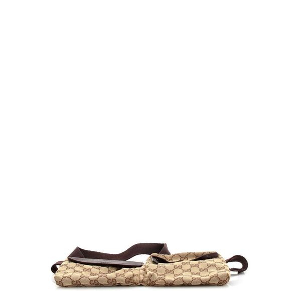 Gucci Vintage Double Belt Bag GG Canvas Brown - Picture 4 of 9